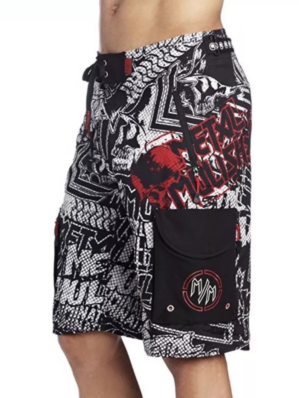 Metal Mulisha Men's D Lush IV Technical Drinking Shorts Boardshorts Size 28 NWT